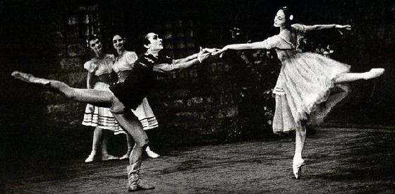 Ballet Giselle. Bessmertnova and Lavrovsky. Photo Leonid Zhdanov.